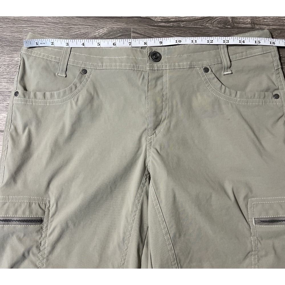 KUHL Women's Kliffside Performance Cargo Pocket Beige 11.5" Shorts Size 10 (32") - Picture 10 of 14